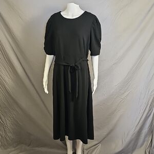 DKNY Black Midi Dress